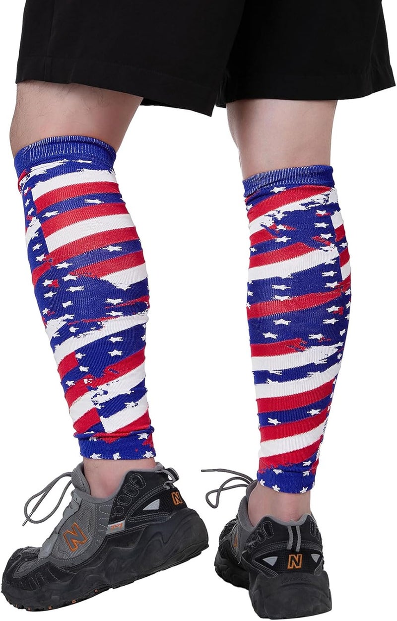 Zando Leg Compression Sleeves for Men – Football Shin Guard Grip Pre Cut Soccer Socks For Calf Support Muscle Recovery - Image 3